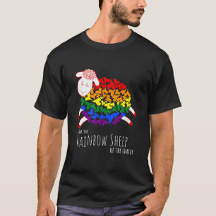 Ich bin die Regenbogenschaf Niedlich LGBTQ Schafe T-Shirt