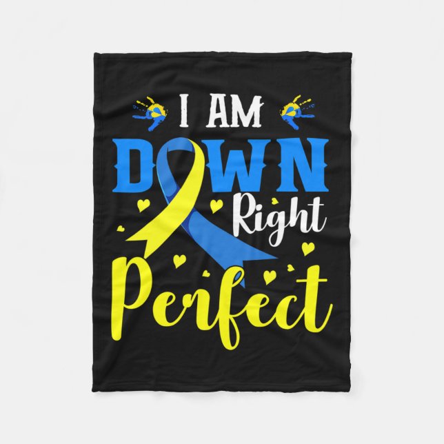 Ich bin die richtige perfekte Syndrom-Bewusstseins Fleecedecke (Vorderseite)