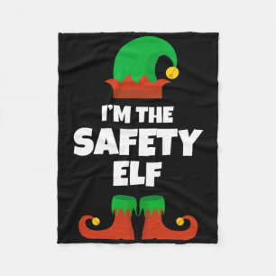 Ich bin die Safety Elf Familien-Pyjama Weihnachten Fleecedecke