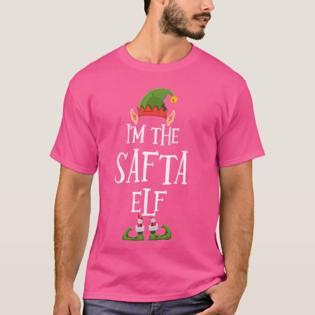 Ich bin die Safta Elf Graphic - Funny Ugly Christm T-Shirt (Vorderseite)