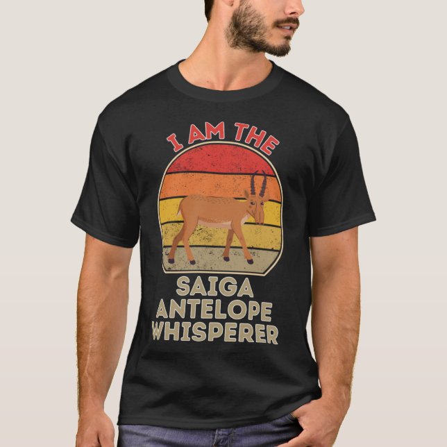 Ich bin die Saiga Antelope Whisperer T-Shirt (Vorderseite)