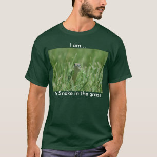 Ich bin…, die Schlange im Gras T-Shirt