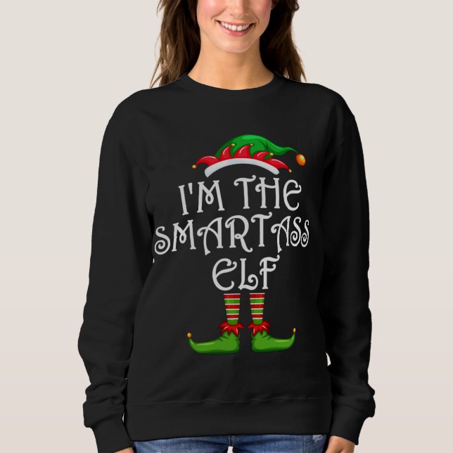 Ich bin die Schule Krankenschwester ELF Weihnachte Sweatshirt (Vorderseite)