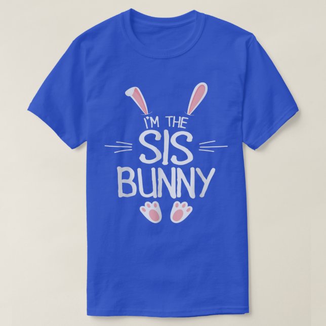 Ich bin die SisterBunny Girls Niedlich Matching Fa T-Shirt (Design vorne)
