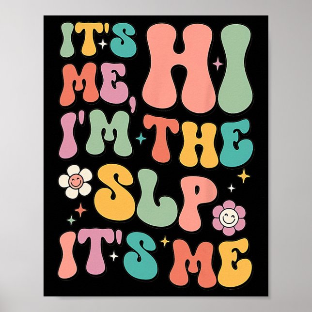 Ich bin die SLP-Sprachpathologie-Bewertung Poster (Vorne)