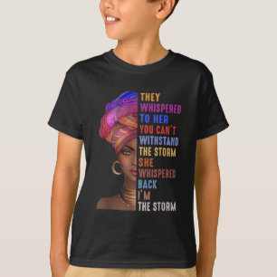 Ich bin die starke Afrikanerin - schwarze Historik T-Shirt