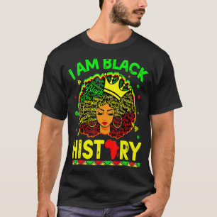 Ich bin die starke afrikanische Königin Girls Blac T-Shirt