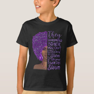 Ich bin die starke schwarze Frau mit Lila Überdosi T-Shirt
