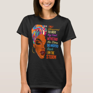 Ich bin die Storm Black History Königin Melanin in T-Shirt