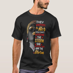 Ich bin die Storm Black History Königin Melanin in T-Shirt