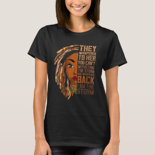 Ich bin die Storm Black Women Girl Bekleidung Afri T-Shirt