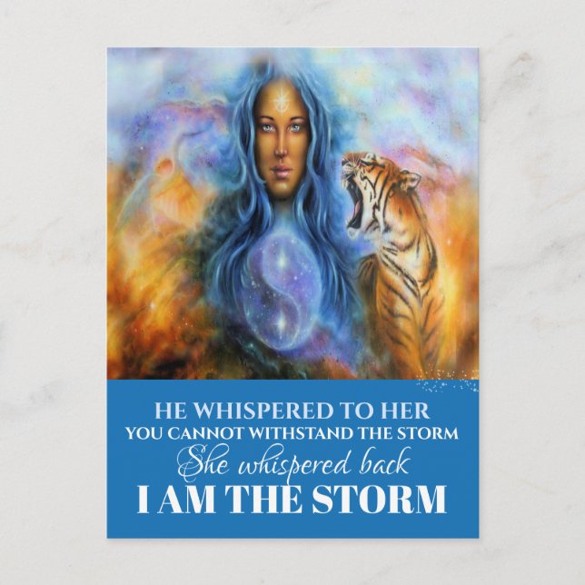 ICH BIN DIE STORM POSTCARD POSTKARTE (Vorderseite)