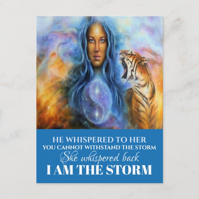 ICH BIN DIE STORM POSTCARD POSTKARTE (Vorderseite)
