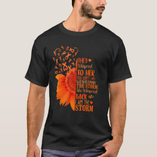 Ich bin die Stormleukämie-Bewusstsein Sonnenblumen T-Shirt