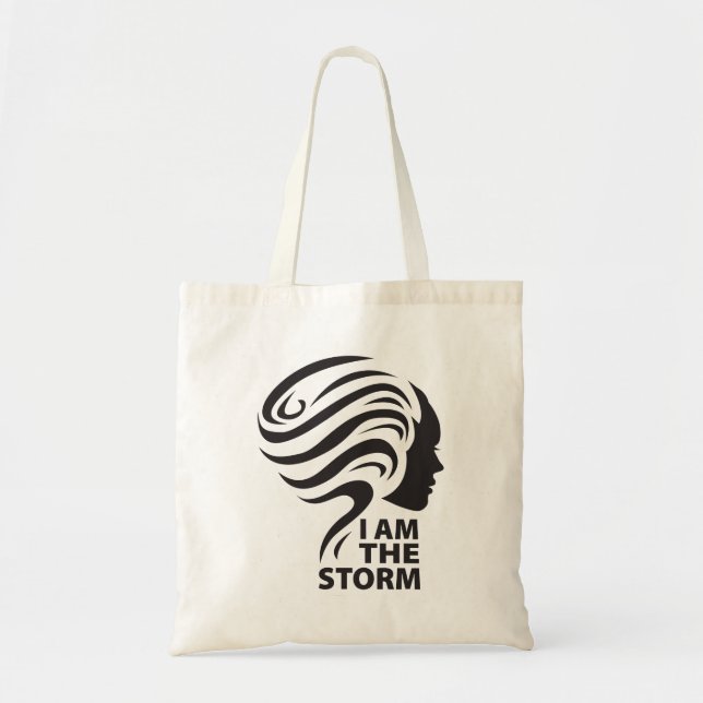 Ich bin die Sturm-Tasche Tragetasche (Vorne)