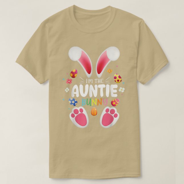 Ich bin die Tantentennis Bunny Matching Familie gl T-Shirt (Design vorne)