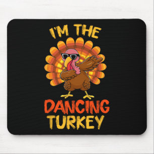Ich bin die tanzende Türkei Matching Familie Thank Mousepad