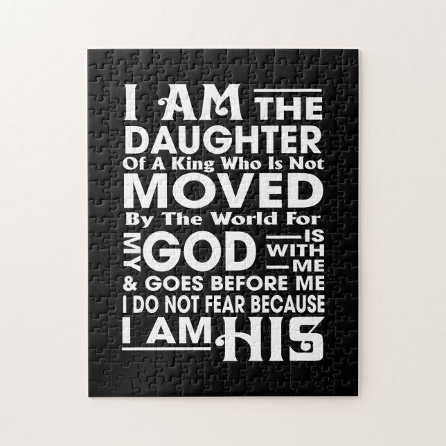 Ich bin die Tochter eines Königs Puzzle (Vertikal)