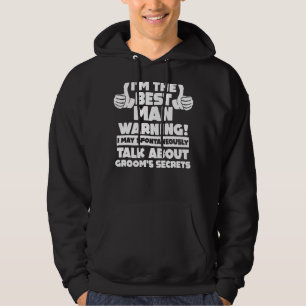Ich bin die Trauzeuge Warning Bachelor Party Hoodie