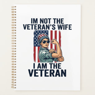 Ich bin die Veteranin Patriotische Frau Veteranin Planer
