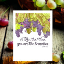 Ich bin die Vine Inspiration Postkarte