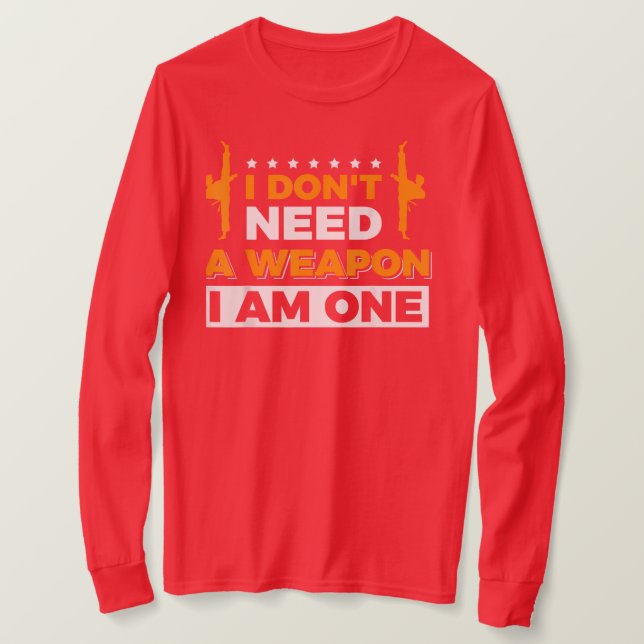 Ich bin die Waffe  T-Shirt (Design vorne)