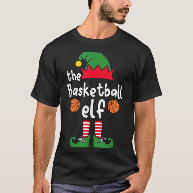 Ich bin die Weihnachtsfamilie der Basketball-Elf,  T-Shirt (Vorderseite)