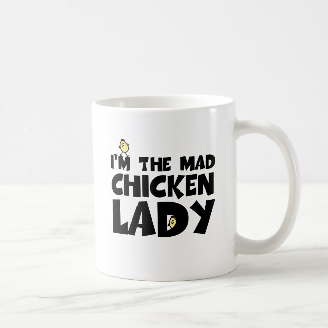 Ich bin die wütende Huhndame Tasse (Rechts)