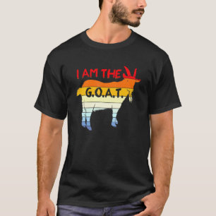 Ich bin die Ziege Vintage Retro Sonnenuntergang Gr T-Shirt