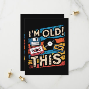 Ich bin diese alte bunte Retro-Musik-Nostalgie Save The Date