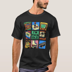 Ich bin diese alte Retro-Vintage-Nostalgie 80er 90 T-Shirt