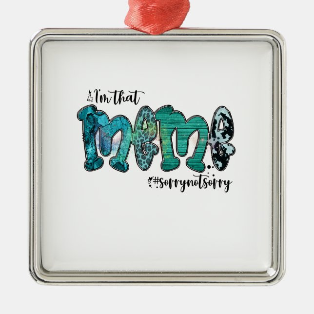 Ich bin diese Frau Ornament Aus Metall (Vorne)