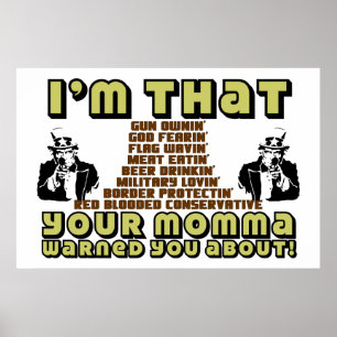 Ich bin dieser Konservative Poster