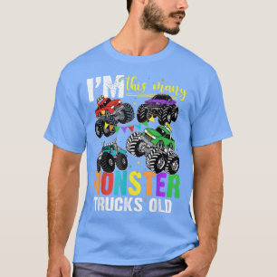 Ich bin dieser viele Monster Trucks alter 4. Gebur T-Shirt
