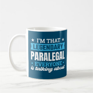 Ich bin dieses legendäre Paralegal-Funny-Zitat Kaffeetasse