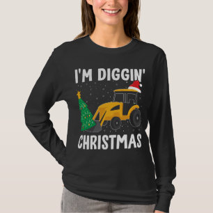 Ich bin Diggins Weihnachtsbauarbeiter Santa Ex T-Shirt