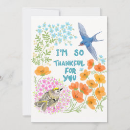 Ich bin dir so dankbar dankeskarte