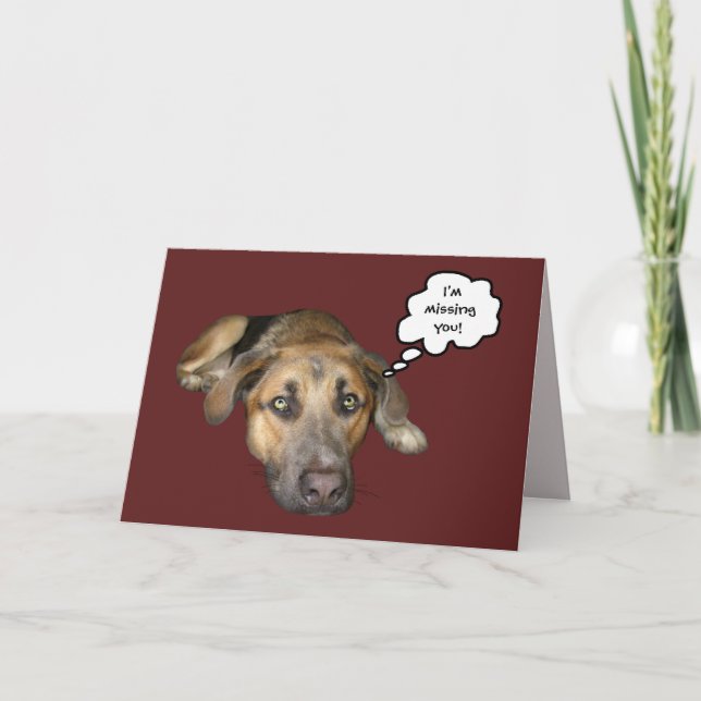 Ich bin dir vermisst! karte (Vorderseite)