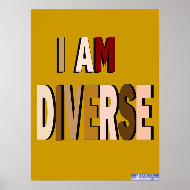 Ich bin Diverse Poster (Vorne)
