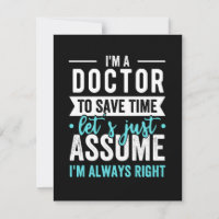 Ich bin Doktor, um Zeit Retten. Nehmen wir einfach