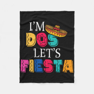 Ich bin Dos, lass uns Fiesta Taco Twosday 2. Gebur Fleecedecke