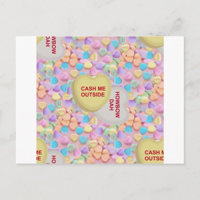 Ich bin draußen postkarte (Vorderseite)