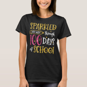 Ich bin durch 100 Tage der Schule 100 Tage lang ge T-Shirt
