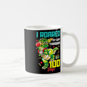 Ich bin durch 100 Tage gegangen Dinosaurier zu rex Kaffeetasse