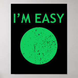 Ich bin Easy Cool Skifahren Zeug Für Männer Lustig Poster