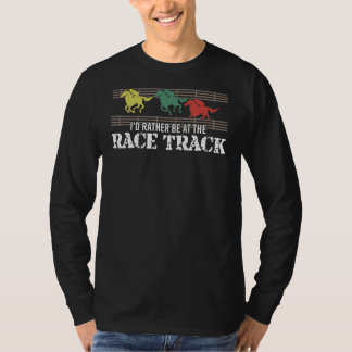 Ich bin eher auf dem Rennpferd T-Shirt