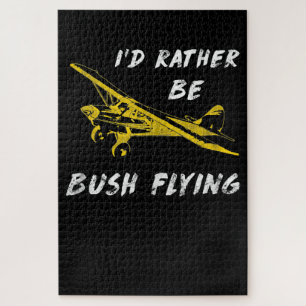 Ich bin eher Bush Flug Pilot Lover Kostümgeschenk Puzzle