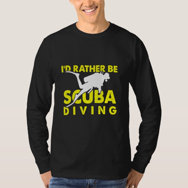 Ich bin eher ein Scuba Dive Ocean T-Shirt (Vorderseite)