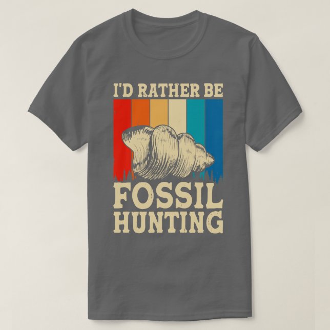 Ich bin eher Fossilienjagd auf Shirt 2 (Design vorne)