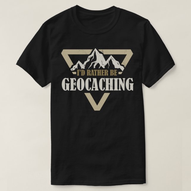 Ich bin eher Geocaching T-Shirt (Design vorne)